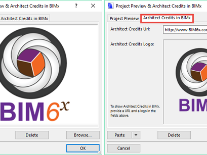 Display your logo in BIMx with Architect Credits
